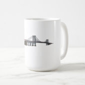 Williamsburg Bridge: 3D-model: Koffiemok (Voorkant rechts)