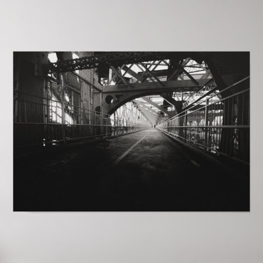 Williamsburg Bridge Architecture - New York City Poster (Voorkant)
