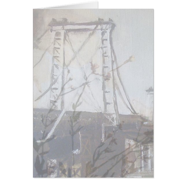 Williamsburg Bridge Brooklyn Poppie Giftcard (Voorkant)