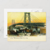 Williamsburg Bridge, New York City, 1905  Briefkaart (Voorkant / Achterkant)