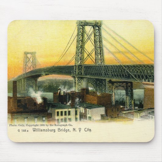 Williamsburg Bridge, New York City, 1905  Muismat (Voorkant)