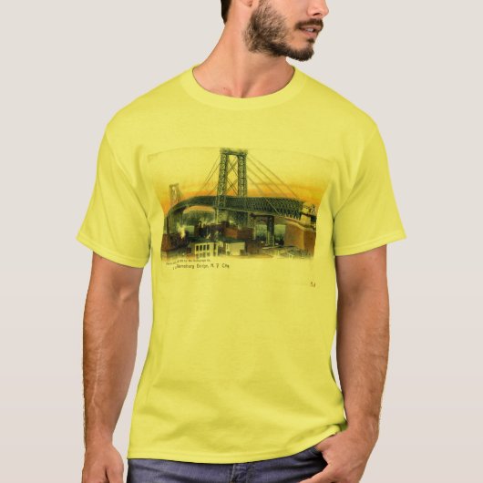 Williamsburg Bridge, New York City, 1905  T-shirt (Voorkant)