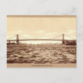 Williamsburg Bridge, New York City 1907  Briefkaart (Voorkant)