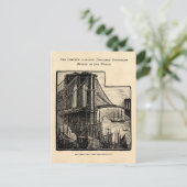  Williamsburg Brooklyn Bridge New York City Briefkaart (Staand voorkant)