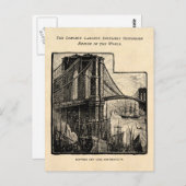  Williamsburg Brooklyn Bridge New York City Briefkaart (Voorkant / Achterkant)