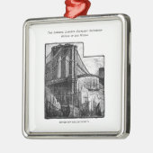  Williamsburg Brooklyn Bridge New York City Metalen Ornament (Links)