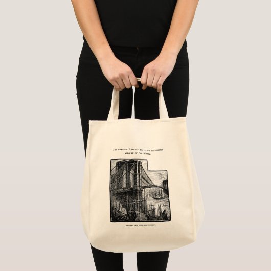 Williamsburg Brooklyn Bridge New York City Tote Bag (Voorkant (product))