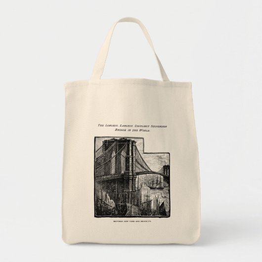 Williamsburg Brooklyn Bridge New York City Tote Bag (Voorkant)
