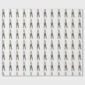 Williamsburg Brooklyn NYC Hipster Girl New York NY Cadeaupapier (Vlak)