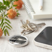 Williamsburg brug in New York City 's nachts Sleutelhanger (Zijkant)