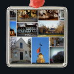 Williamsburg Collage Metalen Ornament<br><div class="desc">Een paar van de vizieren rond Williamsburg,  Virginia,  een plek die in de Amerikaanse geschiedenis is verscheurd.</div>