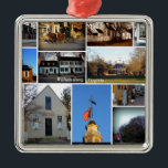Williamsburg Collage Metalen Ornament<br><div class="desc">Een paar van de vizieren rond Williamsburg,  Virginia,  een plek die in de Amerikaanse geschiedenis is verscheurd.</div>