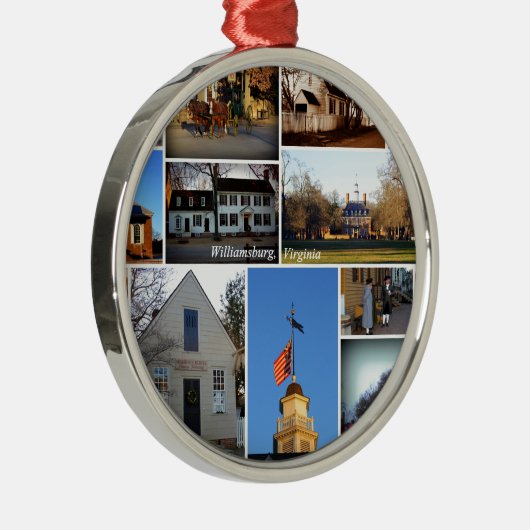 Williamsburg Collage Metalen Ornament (Rechts)