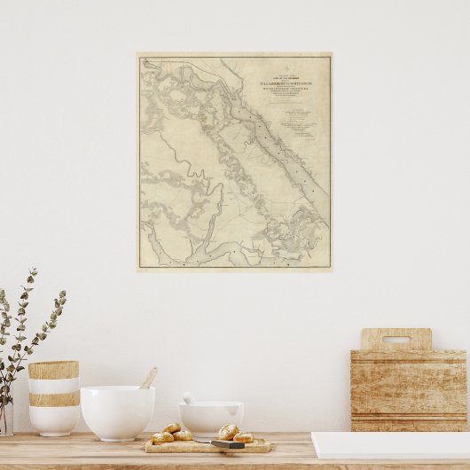 Williamsburg in het Witte Huis Poster (Keuken)