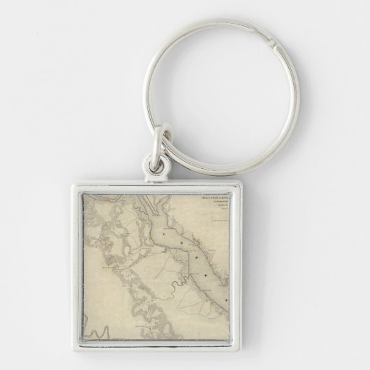 Williamsburg in het Witte Huis Sleutelhanger (Voorkant)