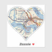  Williamsburg kaart Sticker (Vel)