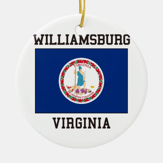 Williamsburg Keramisch Ornament (Voorkant)