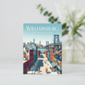 Williamsburg New York staat Briefkaart (Staand voorkant)