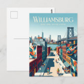 Williamsburg New York staat Briefkaart (Voorkant / Achterkant)