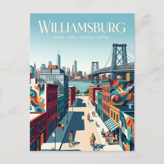 Williamsburg New York staat Briefkaart (Voorkant)