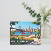 Williamsburg New York State Briefkaart (Staand voorkant)