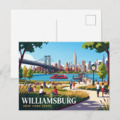 Williamsburg New York State Briefkaart (Voorkant / Achterkant)