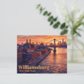 Williamsburg New York State Briefkaart (Staand voorkant)