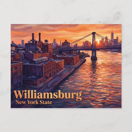 Williamsburg New York State Briefkaart (Voorkant)