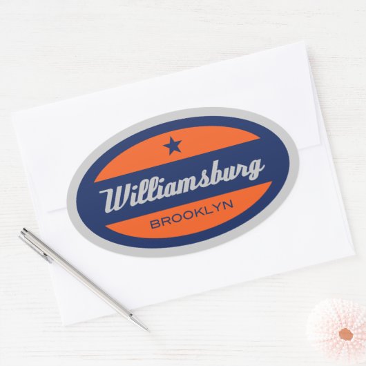 Williamsburg Ovale Sticker (Envelop)