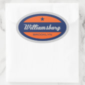 Williamsburg Ovale Sticker (Tas)