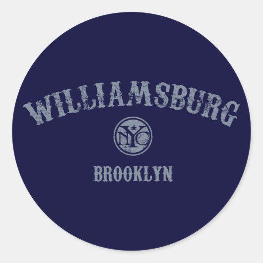 Williamsburg Ronde Sticker (Voorkant)