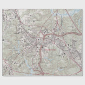 Williamsburg VA Map (1981)  Cadeaupapier (Vlak)