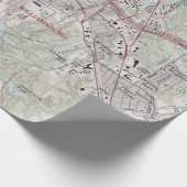 Williamsburg VA Map (1981)  Cadeaupapier (Hoek)