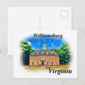 Williamsburg, Virginia Briefkaart (Voorkant / Achterkant)