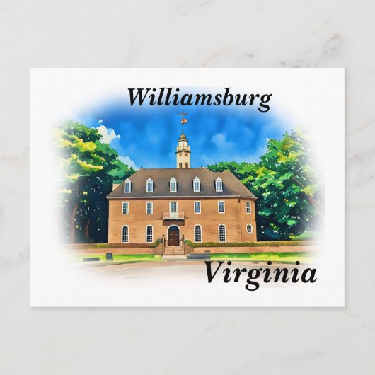 Williamsburg, Virginia Briefkaart (Voorkant)