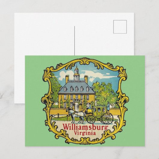 Williamsburg Virginia - Briefkaart (Voorkant / Achterkant)