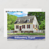 Williamsburg, Virginia Briefkaart (Voorkant / Achterkant)