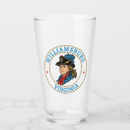 Williamsburg Virginia Koloniaal Glas (Voorkant)