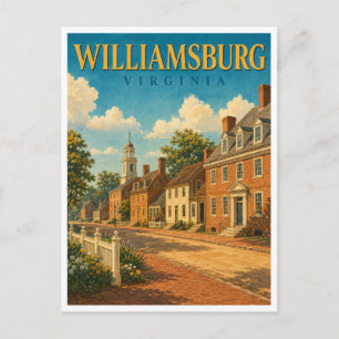 Williamsburg Virginia Koloniale GeoSaga Briefkaart