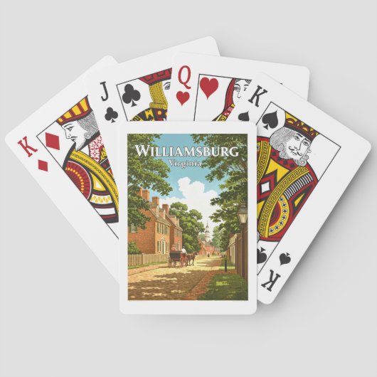  Williamsburg Virginia Pokerkaarten (Achterkant)