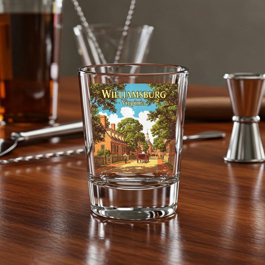 Williamsburg Virginia Shot Glas