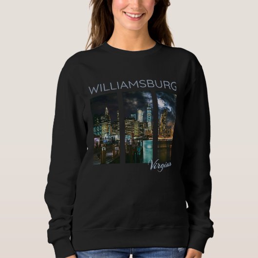 Williamsburg Virginia Skyline Local Yorktown York Trui (Voorkant)