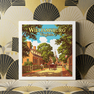 Williamsburg Virginia Tegeltje