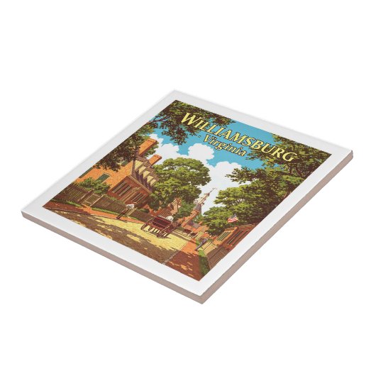  Williamsburg Virginia Tegeltje (Zijkant)