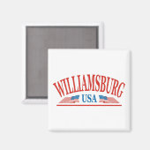 Williamsburg Virginia USA Magneet (Voorkant / Achterkant)
