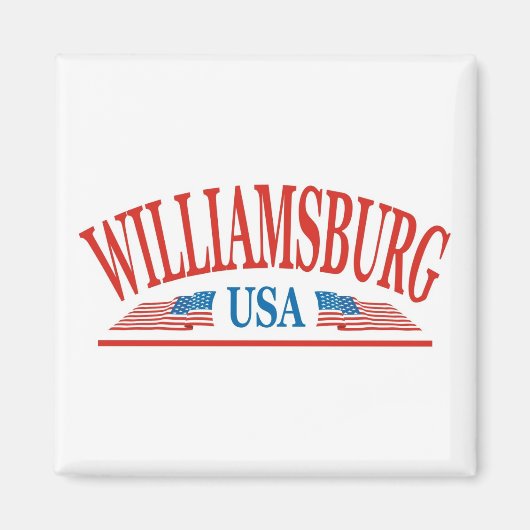 Williamsburg Virginia USA Magneet (Voorkant)