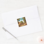  Williamsburg Virginia Vierkante Sticker (Envelop)