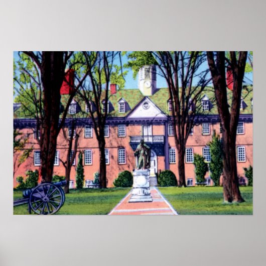 Williamsburg Virginia William en Mary College Poster (Voorkant)