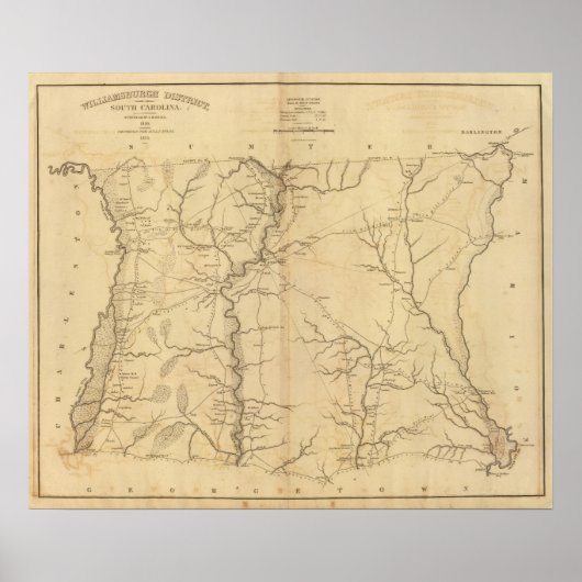 Williamsburgh District, South Carolina Poster (Voorkant)