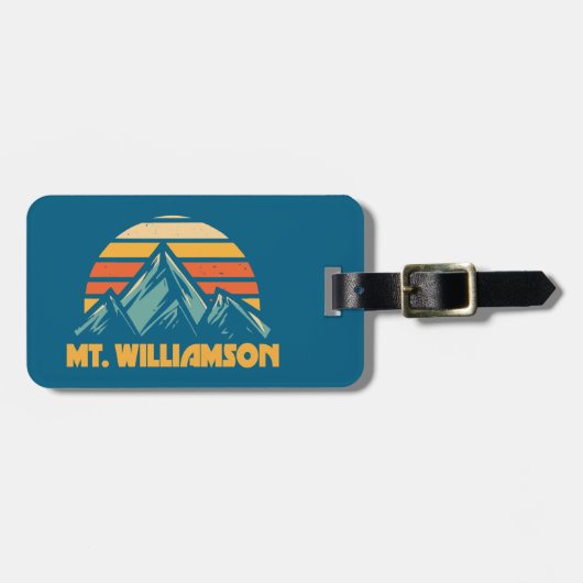 Williamson California Retro Turquoise Bagagelabel (Voorkant horizontaal)
